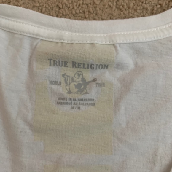 True Religion Shirt(white and gold) - Picture 3 of 3